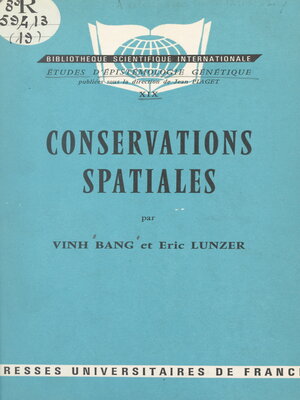 cover image of Conservations spatiales